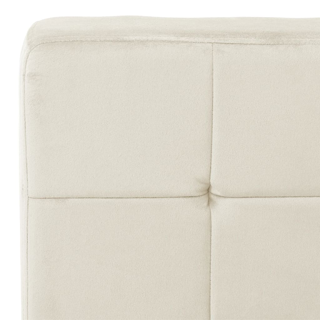 Relax Chair 65 x 79 x 87 cm Cream White Velvet