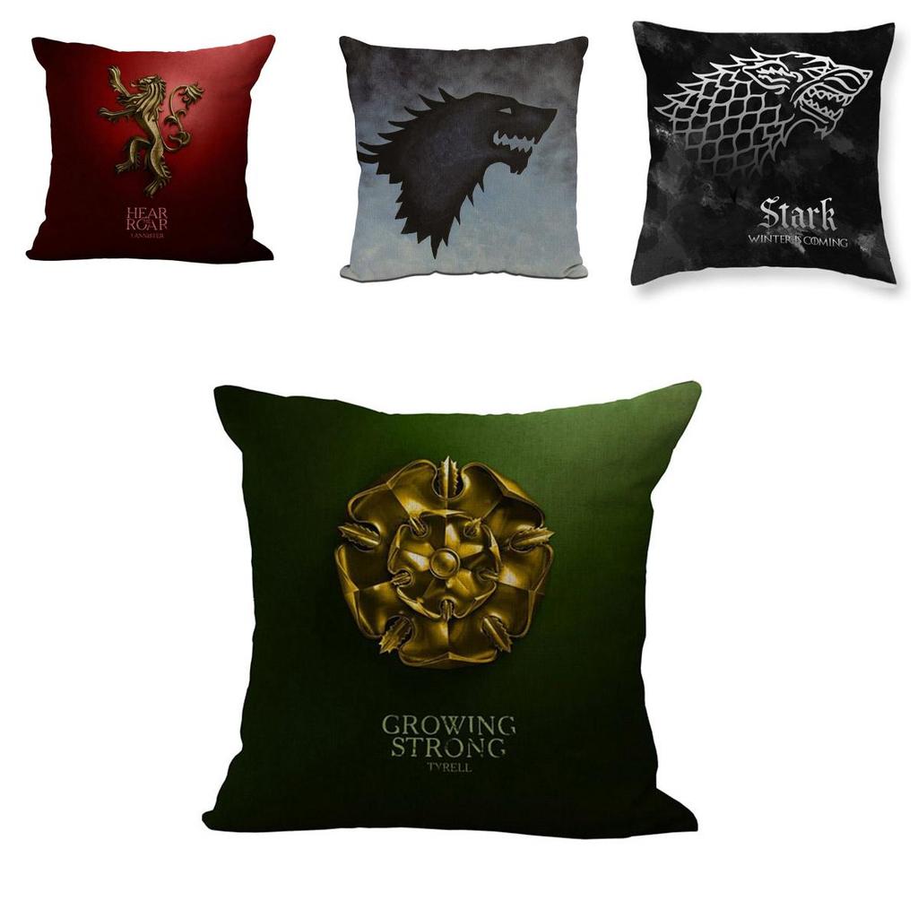Luxurious Game Of Thrones Fire And Blood Throw Pillow Case For Elegant Home Decor