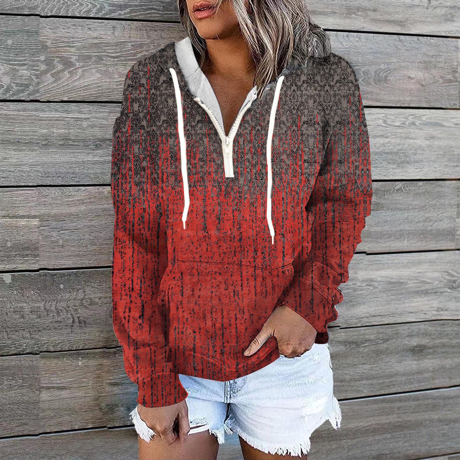 

Осенне-зимняя художественная толстовка с капюшоном в стиле ретро, модная женская теплая толстовка с капюшоном 5XL красный