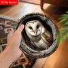 2D Flat 1pc Round Wooden Owl Tree Nest Decorative Art Sign, Art Hanging Home Decoration Wooden Sign, Wall Pediments with Owl Nest Design Element
