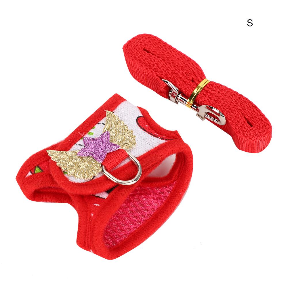 Small Pet Animal Leash Harness Set Comfortable Chest Strap Traction Vest for Rabbit Hamster Guinea PigS