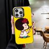 Mafalda Cartoon Cute Soft Phone Case for iPhone 15 16 17 Pro Max 17Air 16E 14 Plus 13 12 Mini Shockproof Cover Back Shell