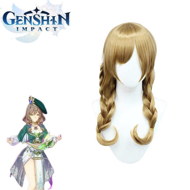 Cosplay Wig For Genshin Impact Lisa Family Games