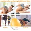 Smart Wake-Up Light Weekday Alarm Clock With 7 Colors Wall Electronic Watch Digital  Moment Bedroom Decoration Table Desk