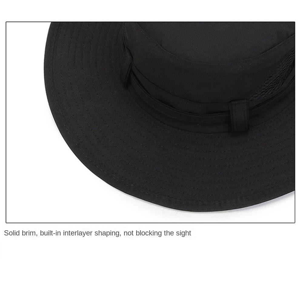 UV Protection Men Bucket Hat Wide Brim Sun Hat Fashion Hiking Hats