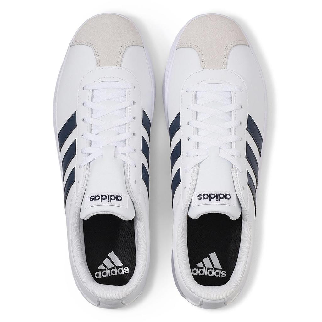 Adidas VL Court Base Size Footwear, White/Shade/Gray, ID3709, Japan, 27.5cm