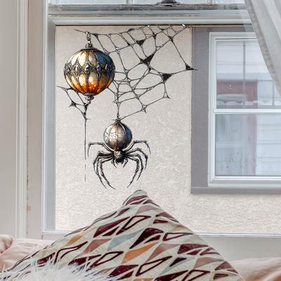 Funny Halloween Spider Glass Window Home Beautification and Decoration Static Window Stickers