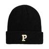 P Warm Letter Knitted Hat Solid Color Windproof Winter Cap Fashionable Gift