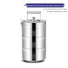 Jinglingxin 304 Stainless Steel Insulated Tiered Lunch Box