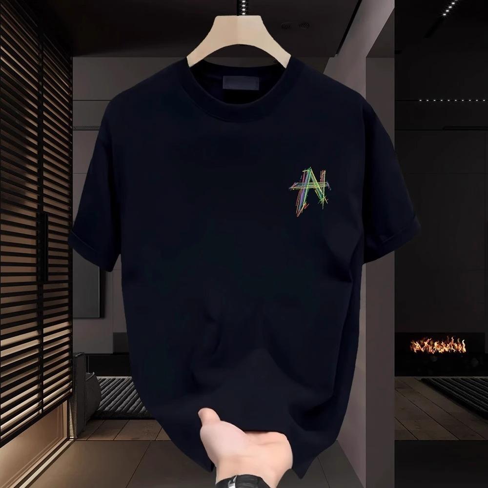 women men cotton t shirt round neck short sleeve print casual t-shirts