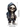 Stylish Skeleton Statue Skeleton Figurine Home Decor Halloween Skeleton Figurines for Home Office Decor Small Resin for Desk