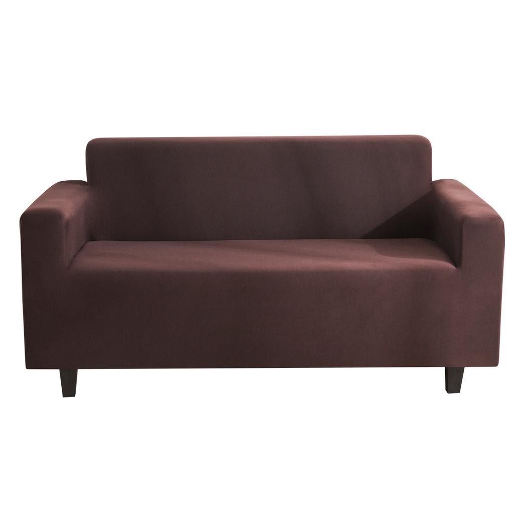 Elegant Solid Color Sofa Slipcover Non Slip Stretch Fabric Couch Cover Protector Modern Luxe Home Decor