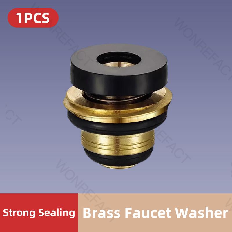 Brass Faucet Washer Sealing Ring Gasket Hot Cold Water Faucet Silicone Washers Kit Quick Mounting Unnecessary PTFE Sealing Tape