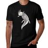 Floating Axolotl Tshirt Antiwrinkle Short Sleeve Tshirt