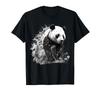 Panda Drawing Animal Print Art Animal Lovers Panda T-Shirt Mens Womens Tees Top