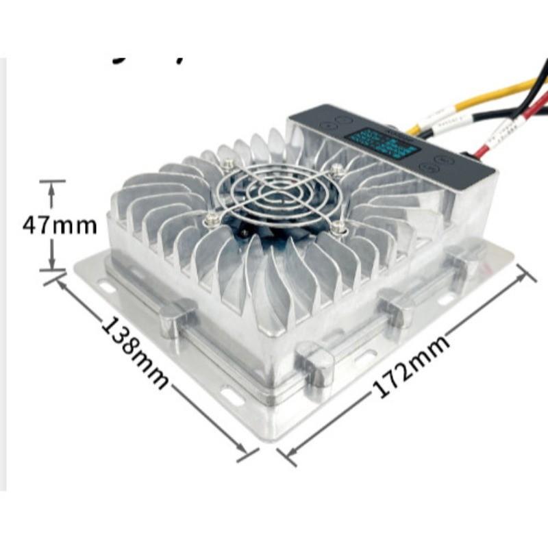 600W 40A 10-30V Adjustable MPPT Solar Charge Controller OLED Display Smart Fan Photovoltaic Solar Controller