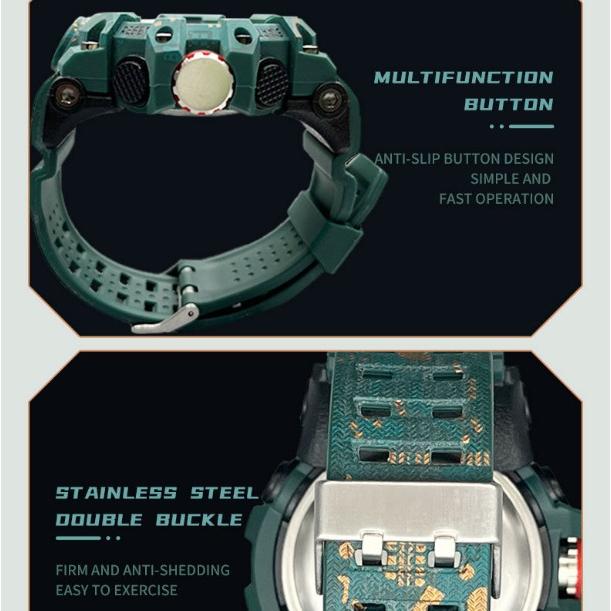 SMAEL Outdoor Multifunction Electronic Dual Display Sport Watch