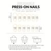 24 Stück Neuer Kurzer Stil Quadratisch Mode Französische Linien Goldrand Einfacher Stil Nagelpflaster Falsches Nagelpflaster für Mädchen und Frauen