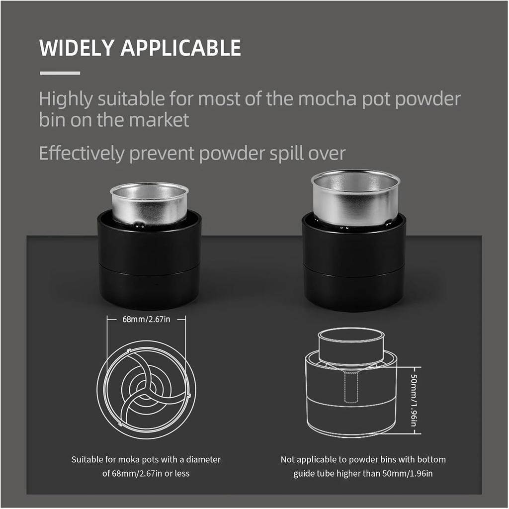 Mocha Coffee Distributor Adjustable Height Coffee Powder Distributor Universal for Moka Pots Adaptive Design Easy To