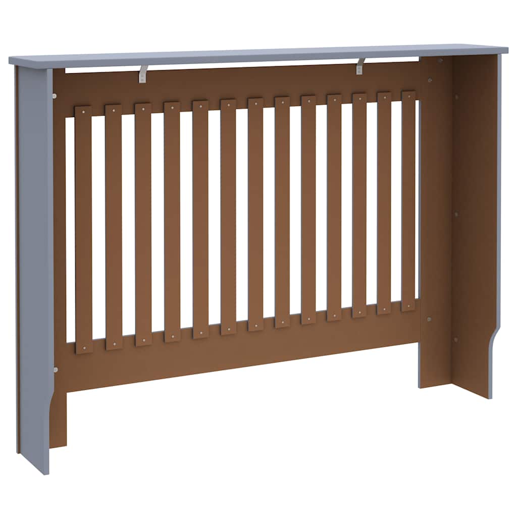 vidaXL Radiator Cover Grey 112x19x81.5 Cm Wood Composite