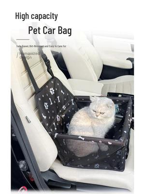 Sedile e Tappetino Impermeabili Pieghevoli per Animali Domestici da Auto con Gabbia e Cuccia per Cani