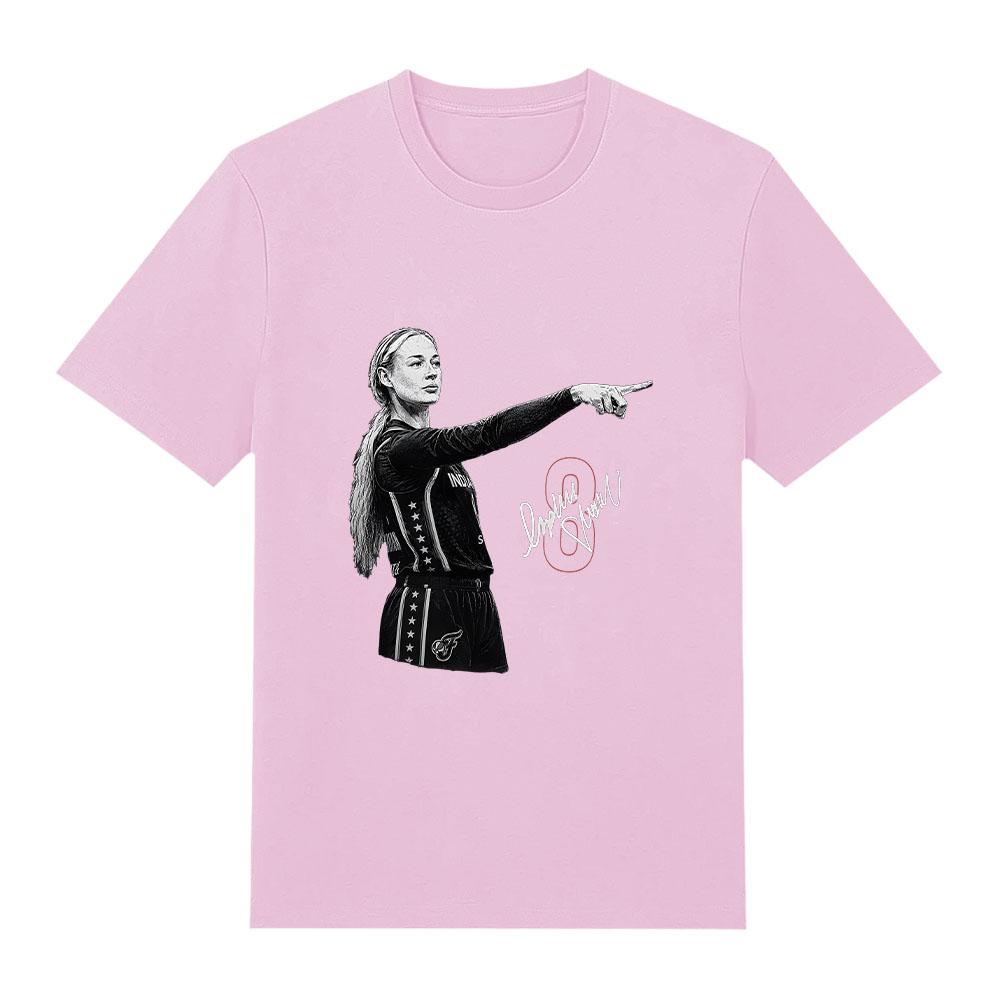 Trendy discount Sophie Cunningham Pointing T-shirts Dames Heren Casual O-hals Korte Mouw Tops Comfortabel Katoenen Top Casual Kleding XS roze