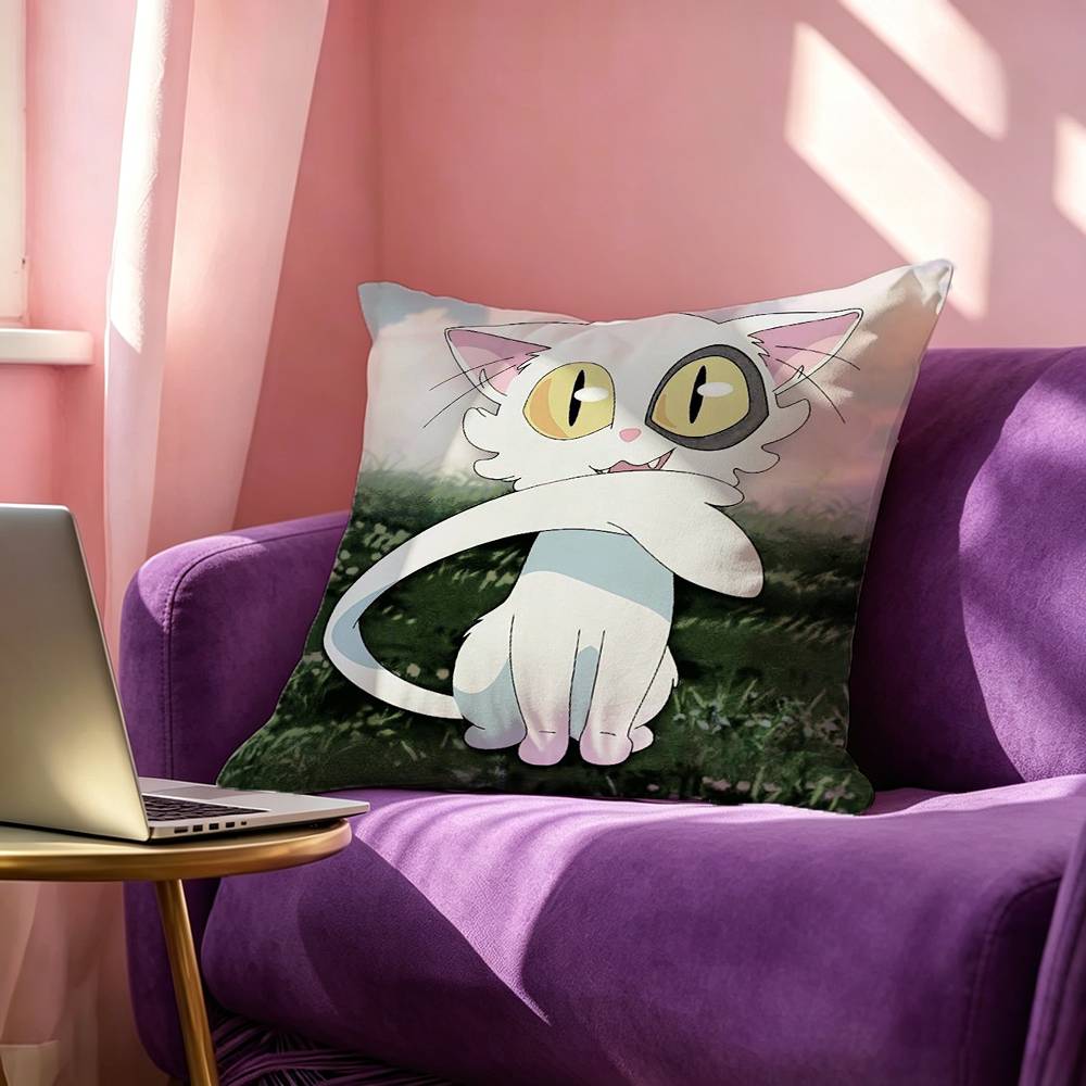 Movie SSuzume Square DoubleSided printed Pillow Case Bedroom Bedside Pillow Sofa Cushion Cover
