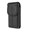 Universal 7.2" Vertical Cowhide Flip Phone Waist Pack for Samsung & Apple, Shell Pattern