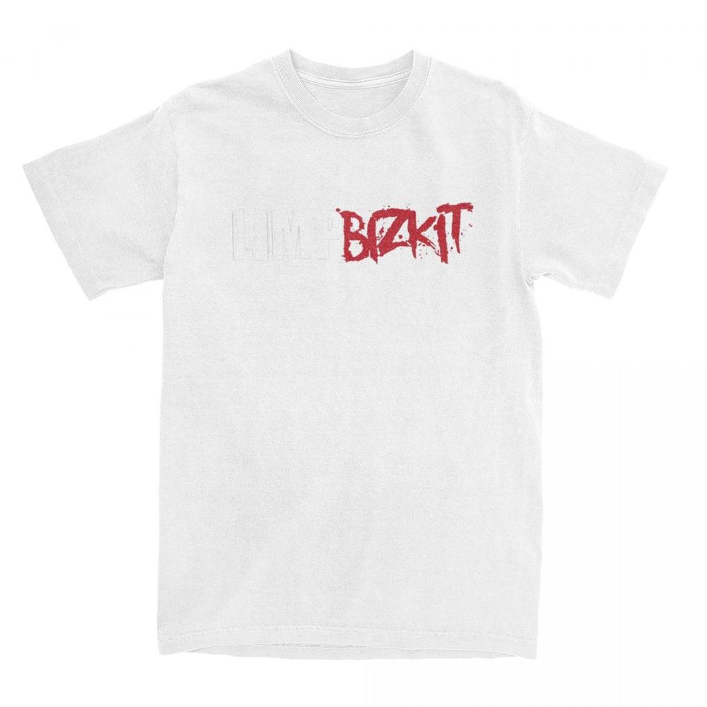 Limp Bizkit Band Logo Men T Shirt Funny Tees Short Sleeve Crewneck T-Shirt Pure Cotton Big Size Clothing