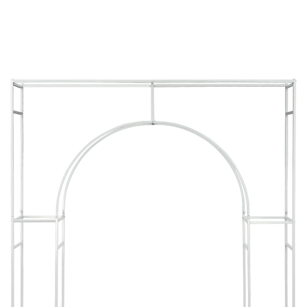 7.87ft Wedding Arch Square Metal Balloon Stand Garden Arch for Birthday Party Background Decoration