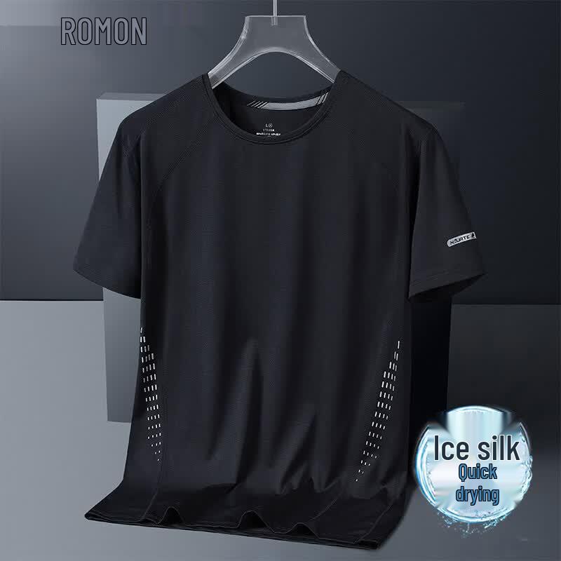ROMON Men's Ice Silk Summer T-Shirt