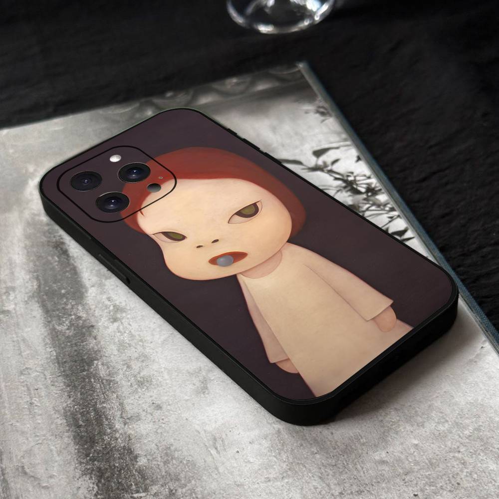 Yoshitomo Nara Phone Case Silicone Soft For IPhone 17 Air 16 15 14 13 12 11 Plus Pro Max Plus