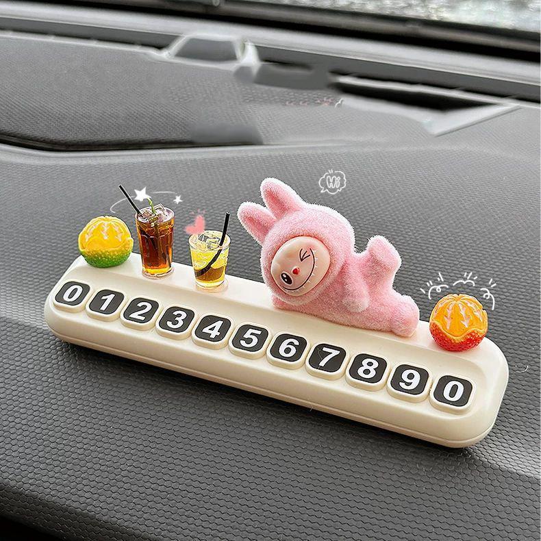 Labu Car Decoration 2025 New Internet Celebrity Interior Accessories Cute Cloth Doll Labu Car Plush Doll
