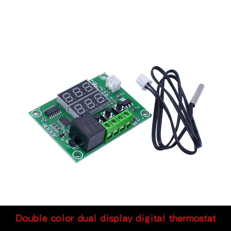 W1209 Blue/Red light DC 12V heat cool temp thermostat temperature control switch temperature controllerNTC 0.5 1 2 3M cable