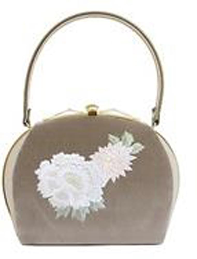 

Сумка женская Ando Пион и Хризантема Вышитая Бежевая JBC-7, бежевый