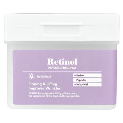 Retinol Peptide Lifting Pads, 120 Cotton Sheets, Hole Pads