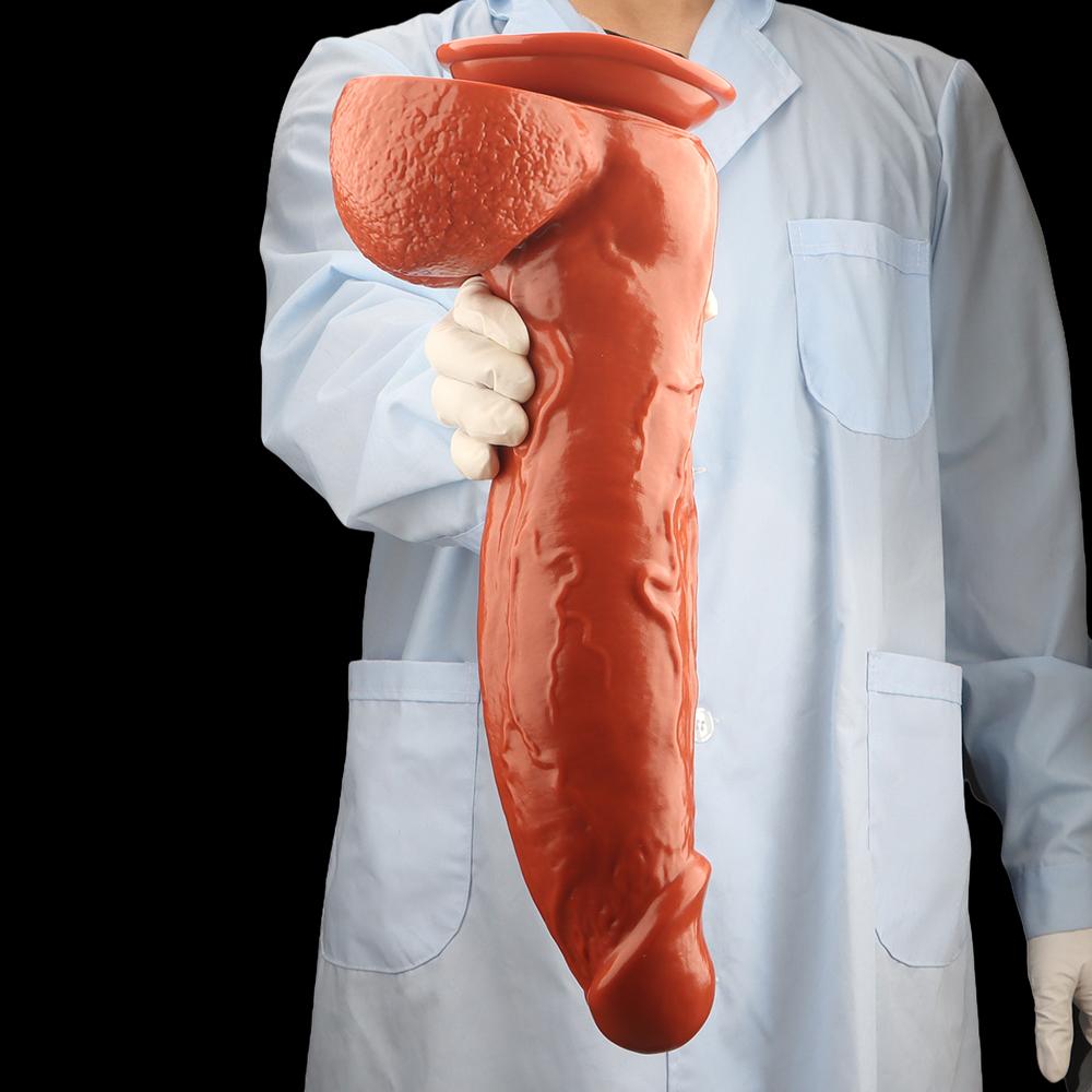 PVC Large Dildo Butt Plug with Suction Cup Threaded Anal Beads Anal Dildo Fisting Realistic Penis