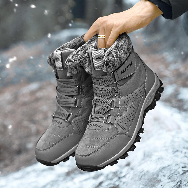 Men's Winter Padded Thickened Comfortable Warm Cotton Shoes Outdoor Sneakers