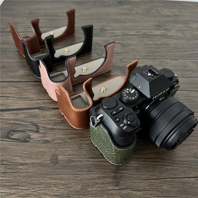 PU Leather Camera Half Case for Fujifilm XS20 Fuji X-S20 Bottom Opening Cover