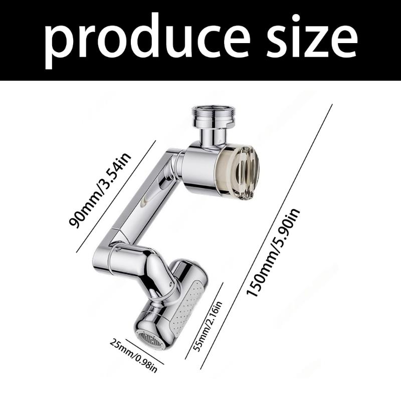 360 Degree Swivels Spouts With Regulable Arm Flexible Goosenecks Faucet Extenders for Sink Faucet Modern Bathroom