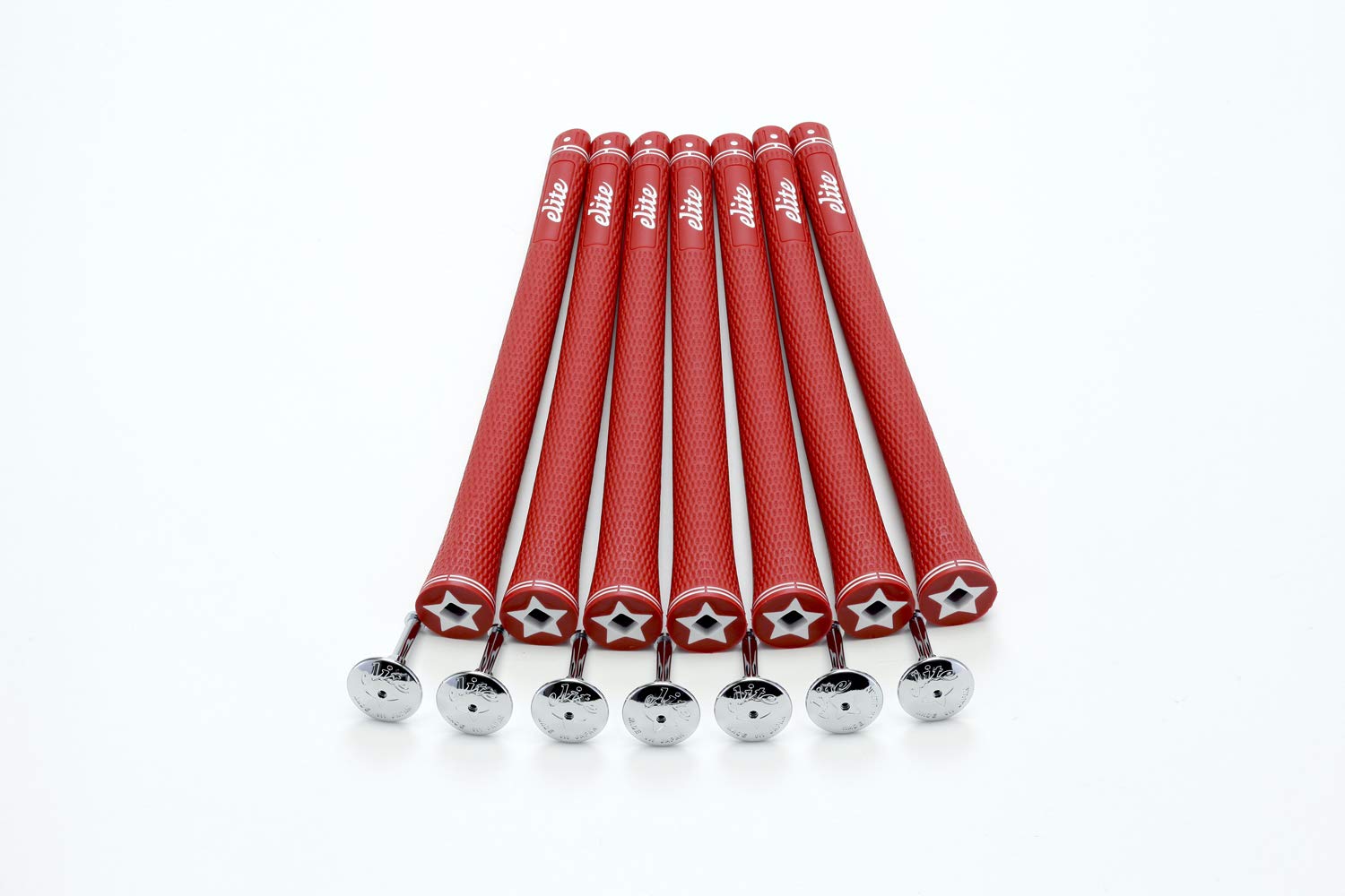 

elitegrips Гольф Грипсы S40 Классические Без Задней Линии Набор из 7 штук, Красный,