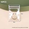 Thick Transparent Pvc Seal Bag 50/100 Units Transparent Pvc Bags With Closure For Jewelry Storage Bags