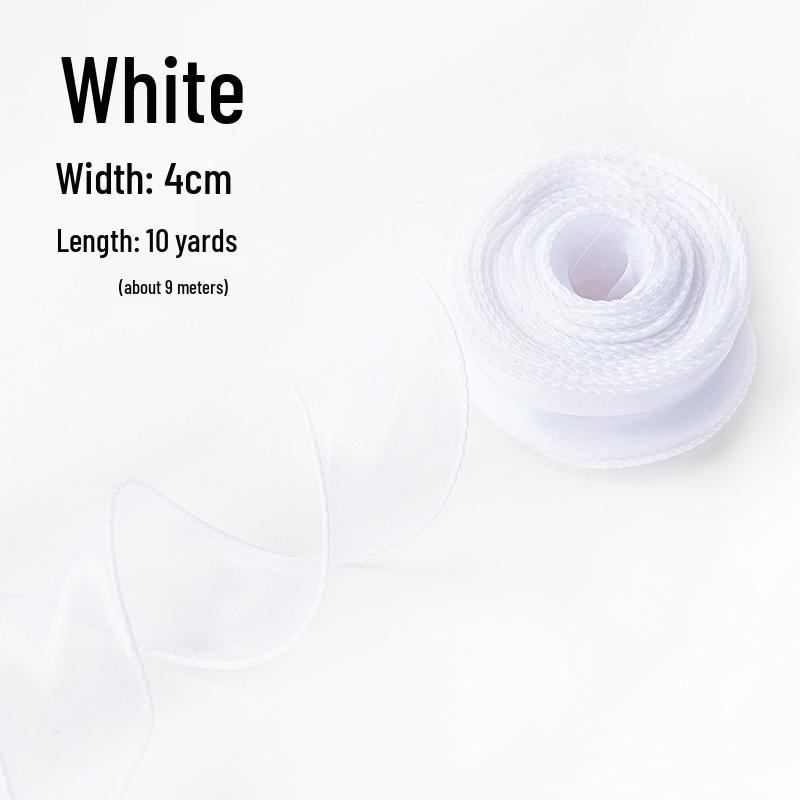 Elegant Fishtail Silk Ribbon for Cake and Bouquet Decoration