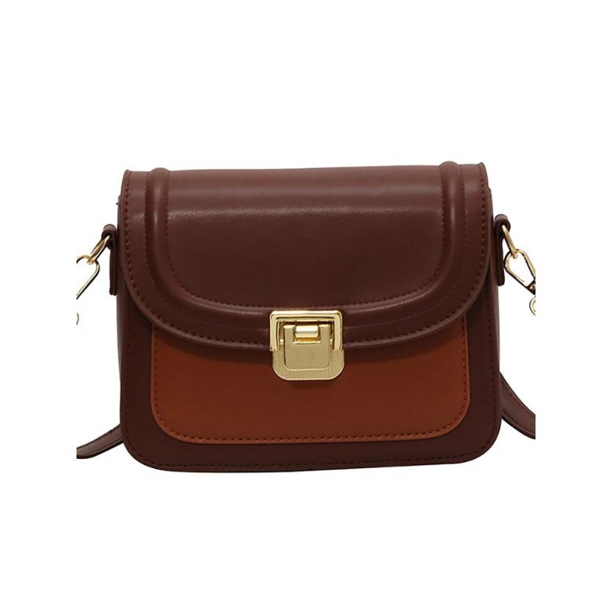 Contrast Color Women Mini Square Bags  Trendy Flap Design Versatile Crossbody Bag Korean Fashion Lady Handbags Purses
