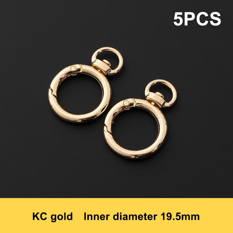 

5 шт. Круглые вращающиеся застежки-лобстеры на пружине, открываемые, крючок для ключей, карабин-соединитель, аксессуары для изготовления брелоков