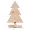 Sapin de Noël - vidaXL - 60 cm - Bois massif - Beige - Intérieur