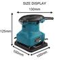 200W Wood Polisher Mechanical Furniture Wall Metal Polisher Grinding Machine Sandpapers Electric Orbital Sander Machine