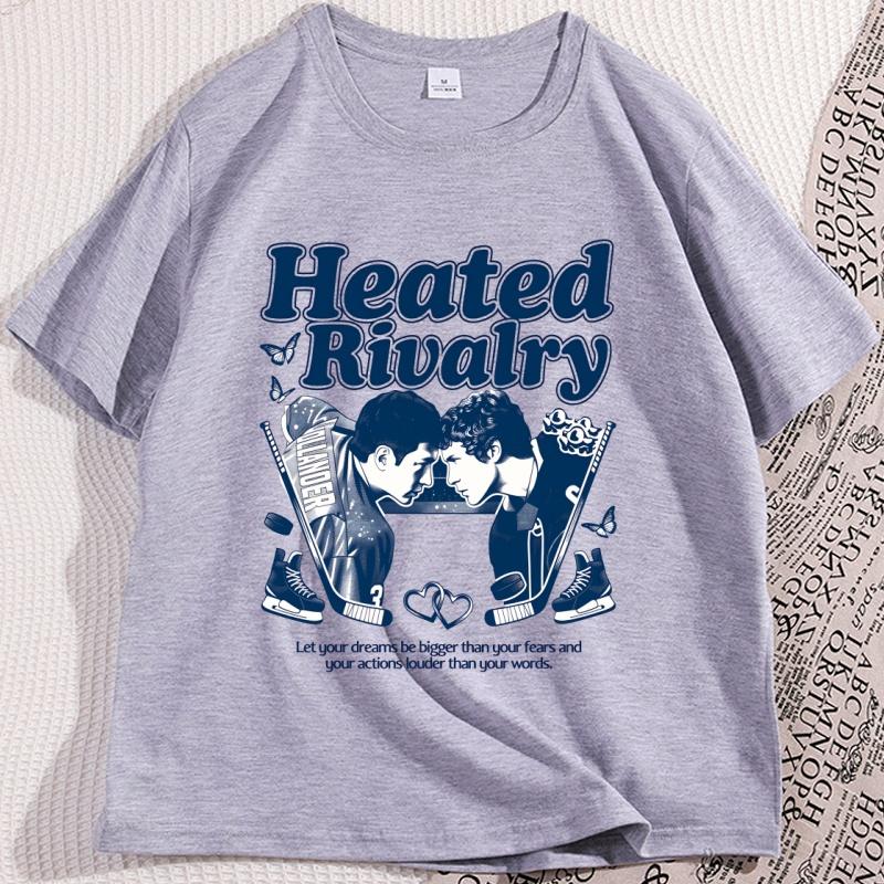 Heated Rivalry Ilya Rozanov T-Shirts Herren Reine Baumwolle Neuheit Oberteil Rundhals T-Shirts Kurzarm Kleidung Neuankunft T-Shirt Unisex