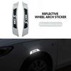 For MG 2pcs Car Reflective Strips Warning Stickers Emblem Auto Styling Accessories GT ZR RX5 RX8 3 5 6 7 HS ZS GS Hector TF xus1