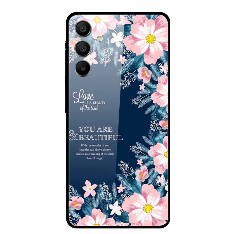 Tempered Glass Case for Samsung Galaxy A16 5G Back Cover Hard Case for SamsungA16 Phone Case Fundas Cool Protective Cute Bumper